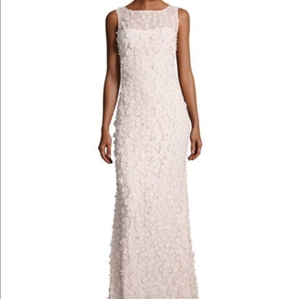 Karl Lagerfeld floral motif mermaid gown, Sz. 10